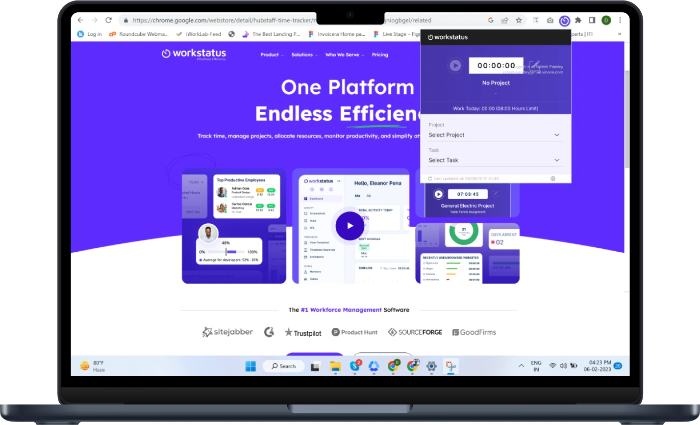 Chrome extension working process