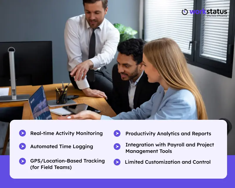 features to look in remote team tracking software