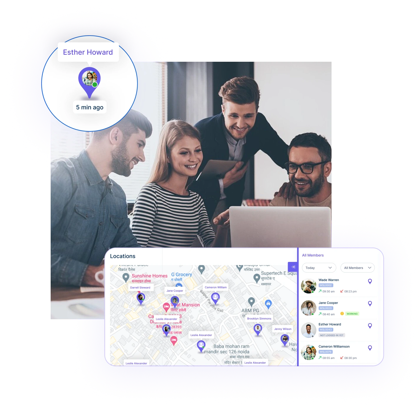Geofenced tracking in Workstatus