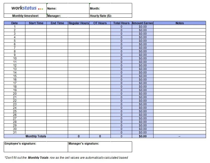 Workstatus timesheet step 3 demonstrating a time tracker project and the best way to track time spent on projects time tracker project